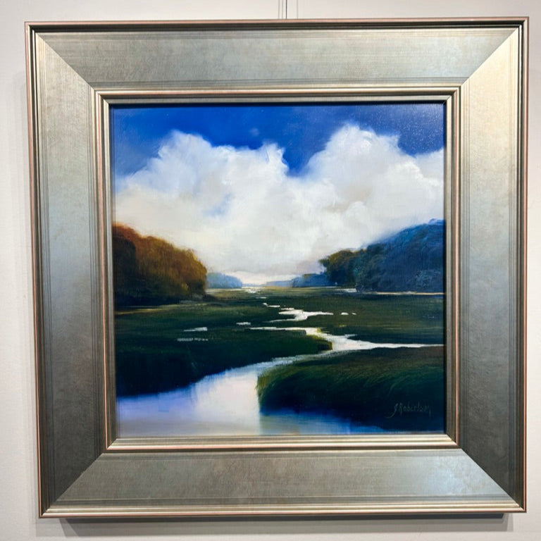 "Marsh with Rising Clouds"