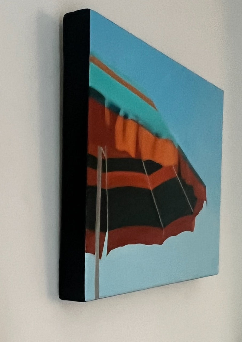 "Orange Striped Umbrella"