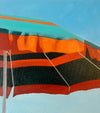 "Orange Striped Umbrella"