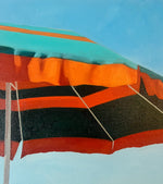 "Orange Striped Umbrella"