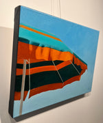 "Orange Striped Umbrella"