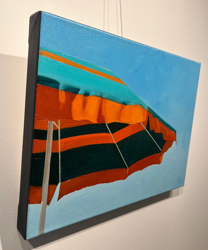 "Orange Striped Umbrella"