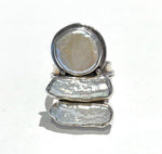 "Coin Pearl Ring"