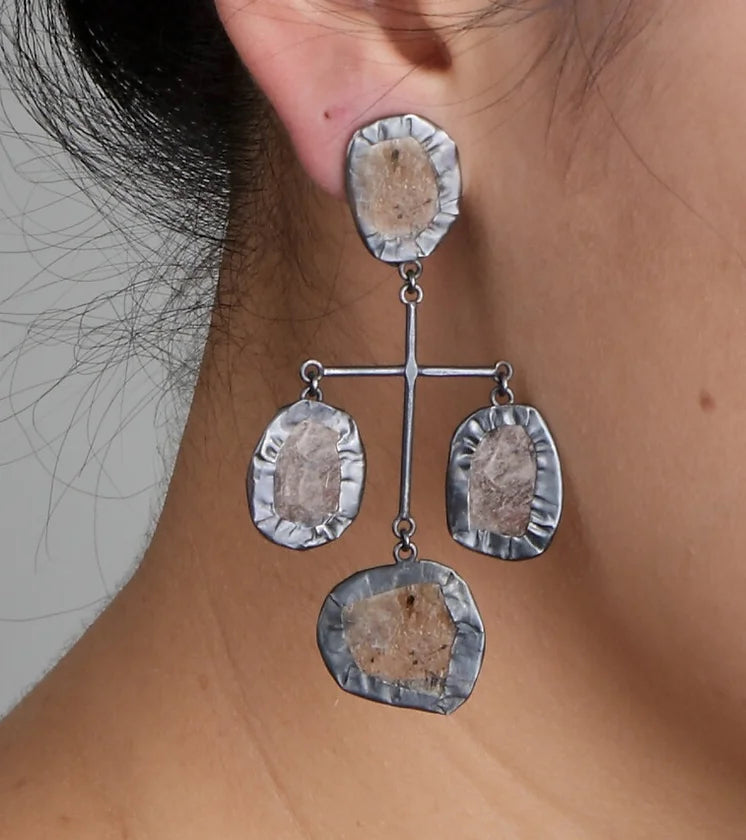 "Mica Chandelier Earring"