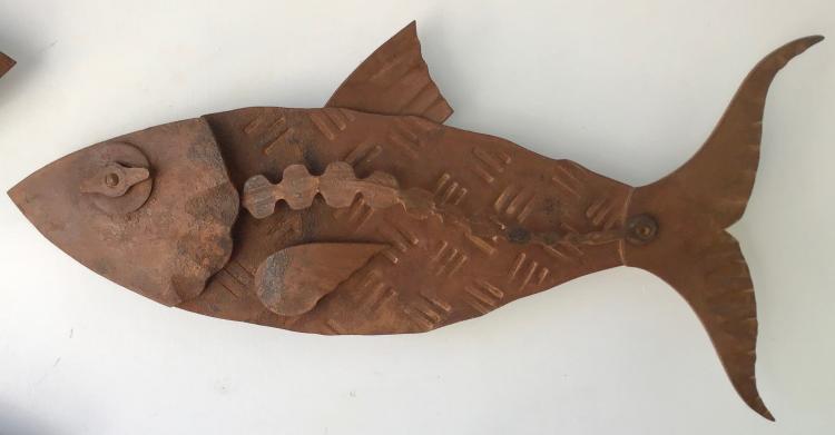 Bronze Sculpture of a fish by Hugh Holborn