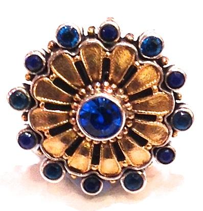 "Blue Filigree Ring"