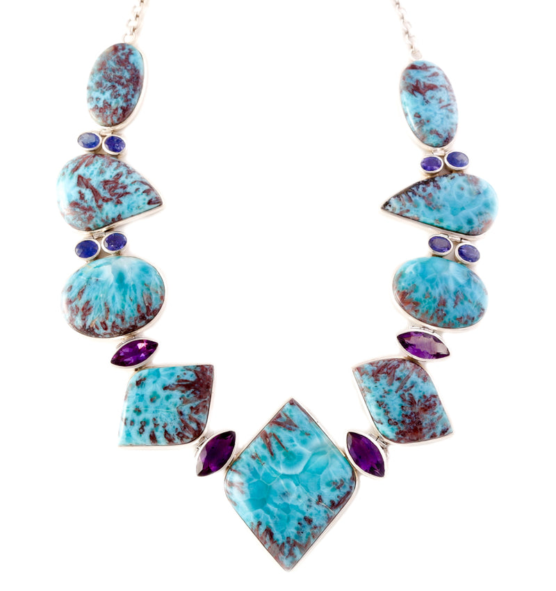 "Violet Blue Necklace"