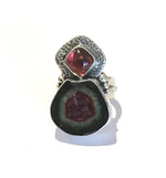 "Watermelon Tourmaline Ring"