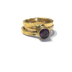 "Garnet 3 Ring Stack"