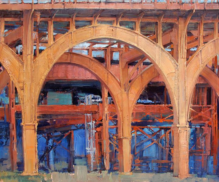 "NY Bridge in Orange"