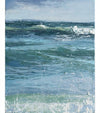 Oil painting of a tall seascape by Annie Wildey